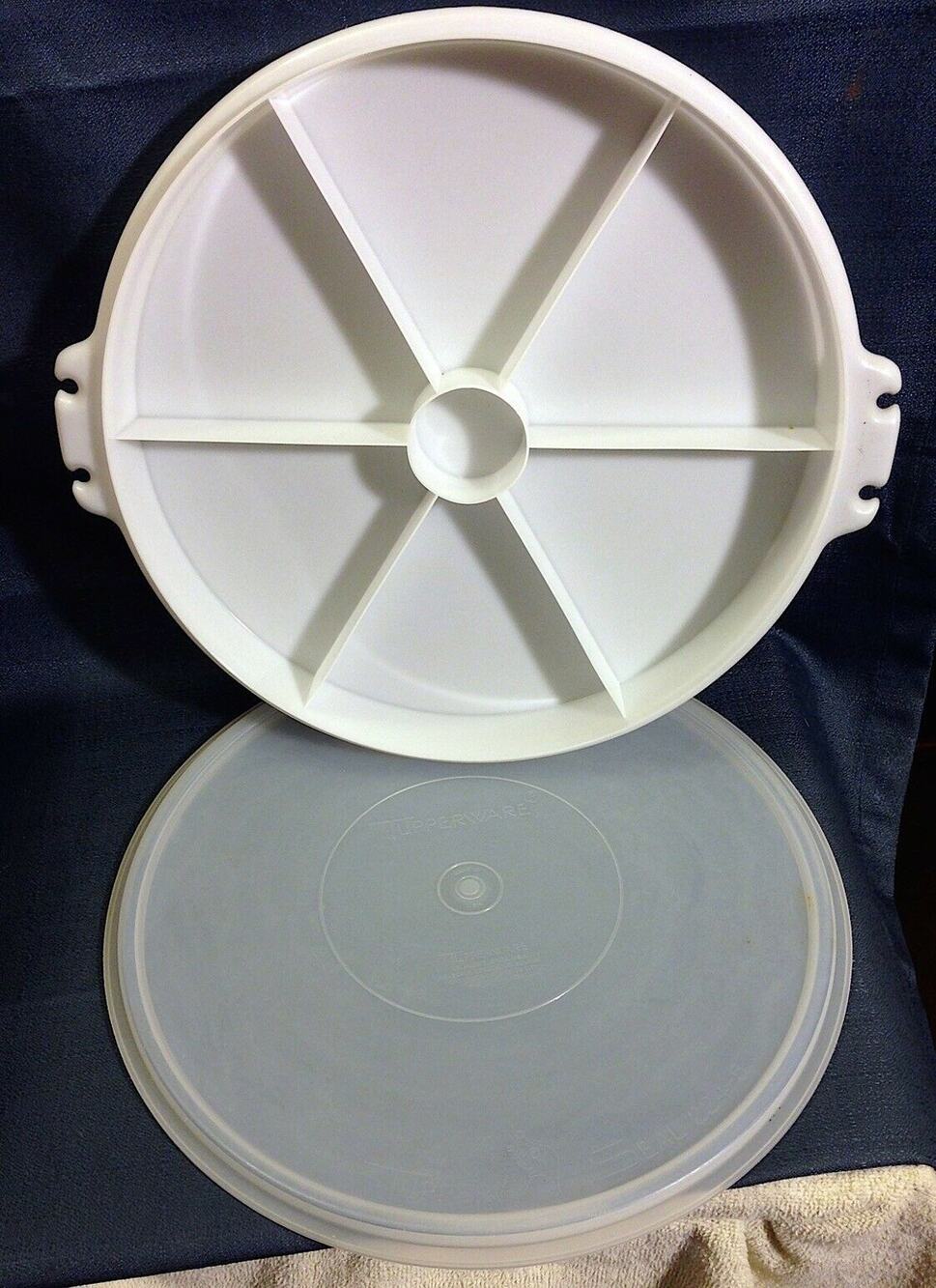 Tupperware - Party Susan Tray - Natural with Natural Top - 405 (No Handle)